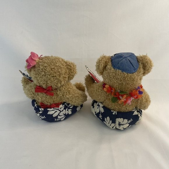 Vtg Hawaiian Collectibles Keikiokekai/Haunani Surfer Boy Girl 7" Plush w/Boards - Picture 5 of 10